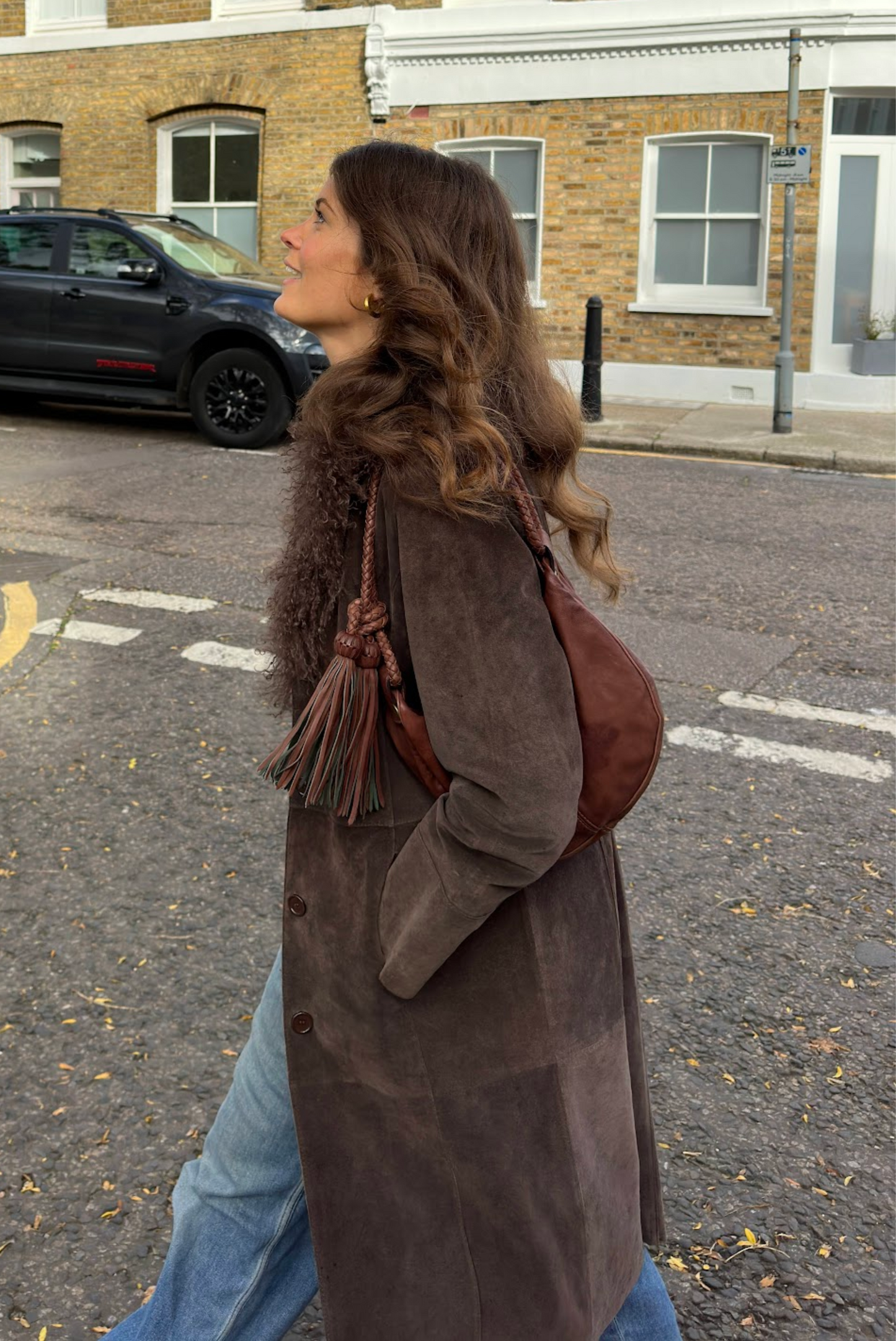 Suede Mongolian Sheepskin Coat