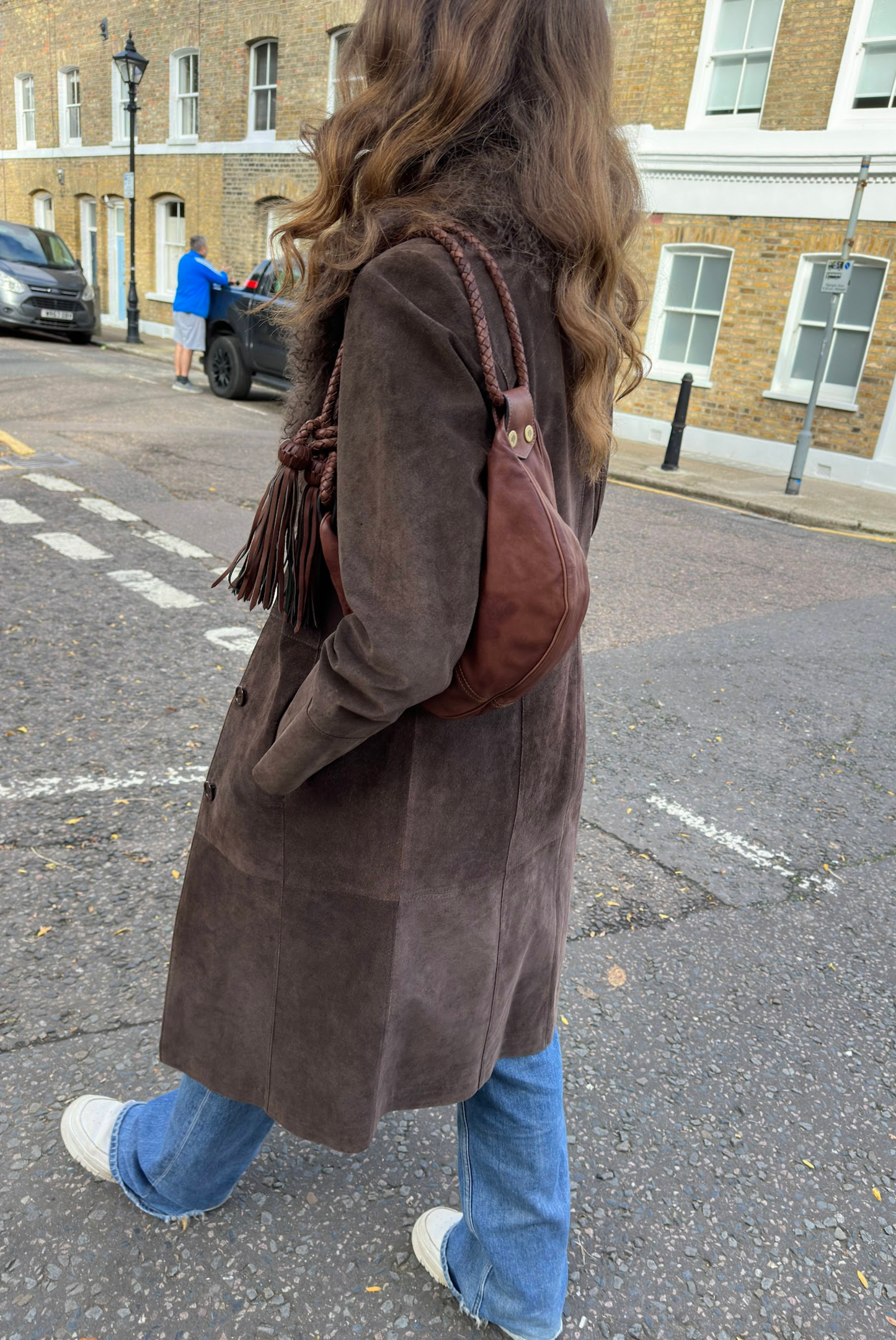Suede Mongolian Sheepskin Coat