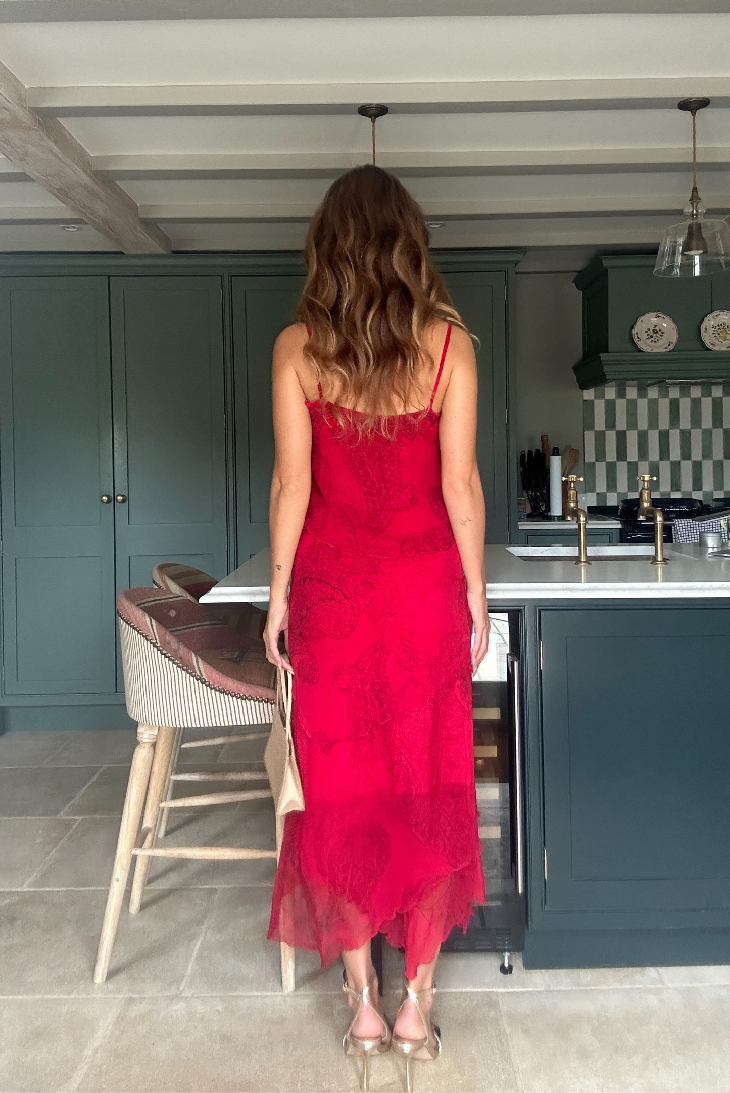 100% Silk Cami, Skirt & Scarf Matching Set